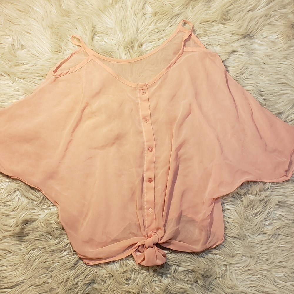 Pink Sheer Top